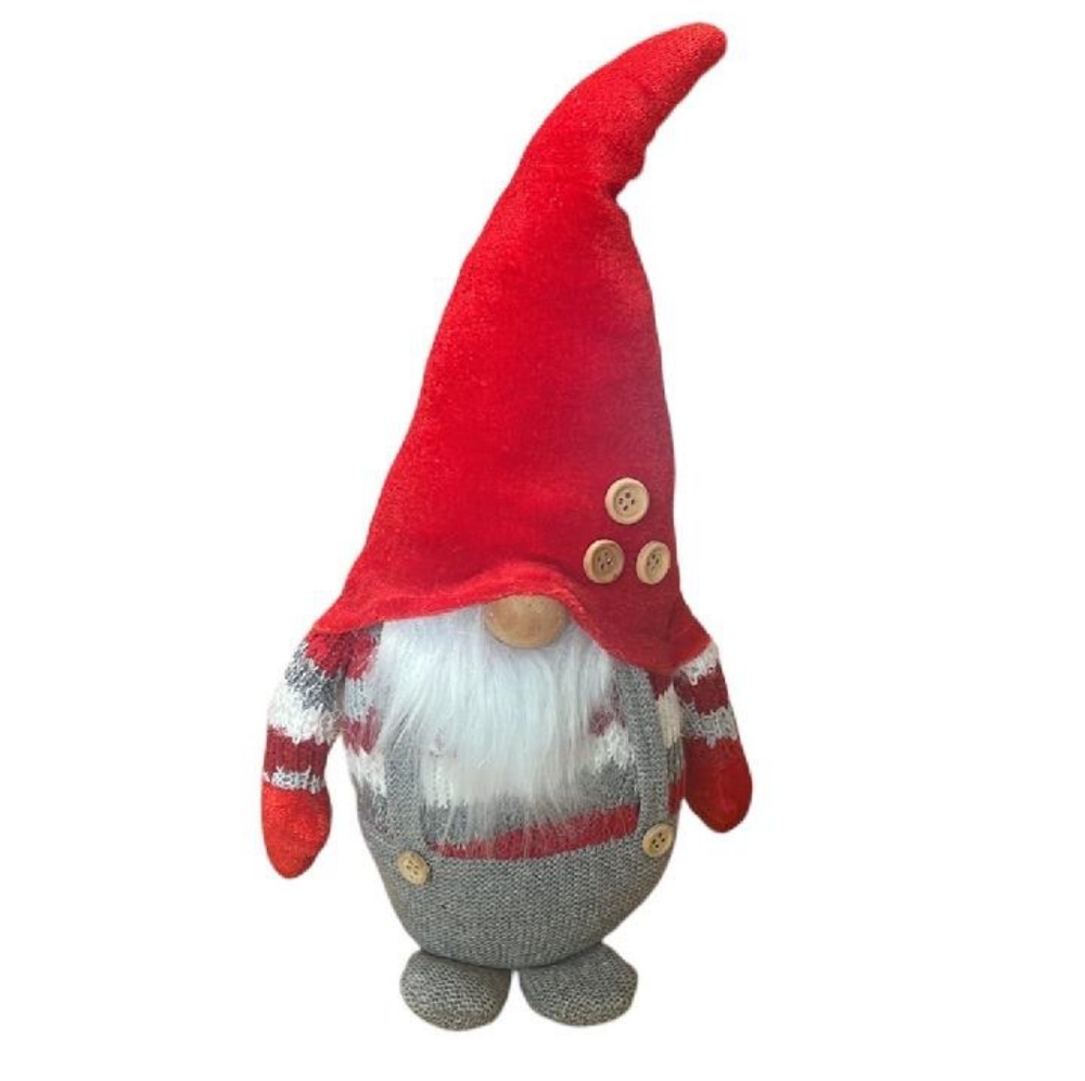 Lovable standing soft stuffed Gnome.